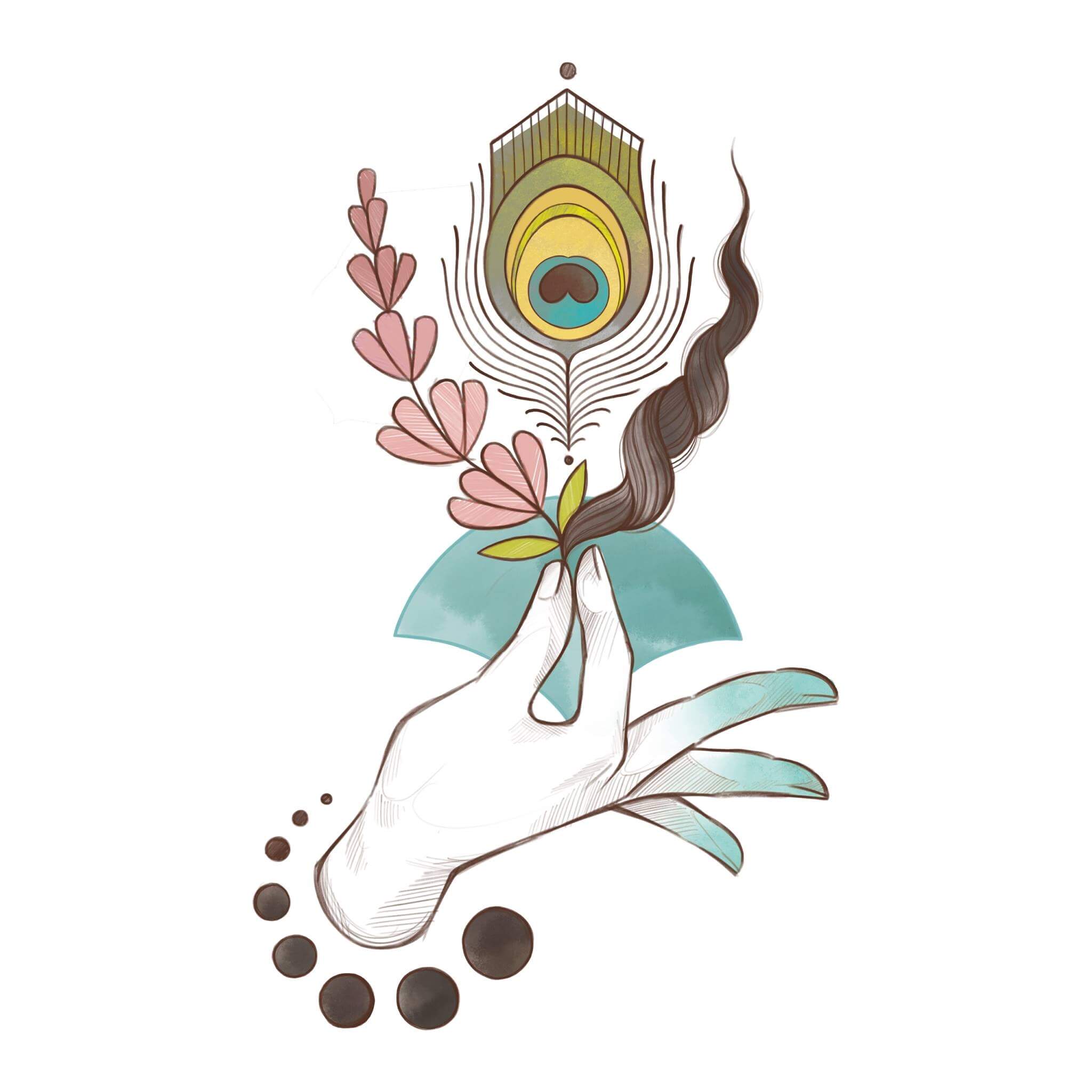 Logo de L'Envolée des Couleurs, partenaire du salon de coiffure Le Quai Namaste à Saumur