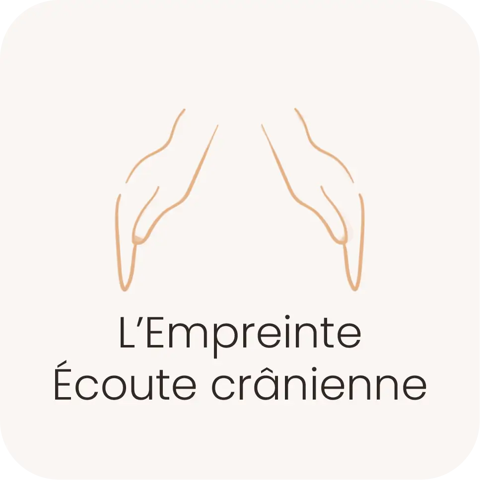 Vignette "L'Empreinte - écoute crânienne", soin énergétique au salon Le Quai Namaste à Saumur